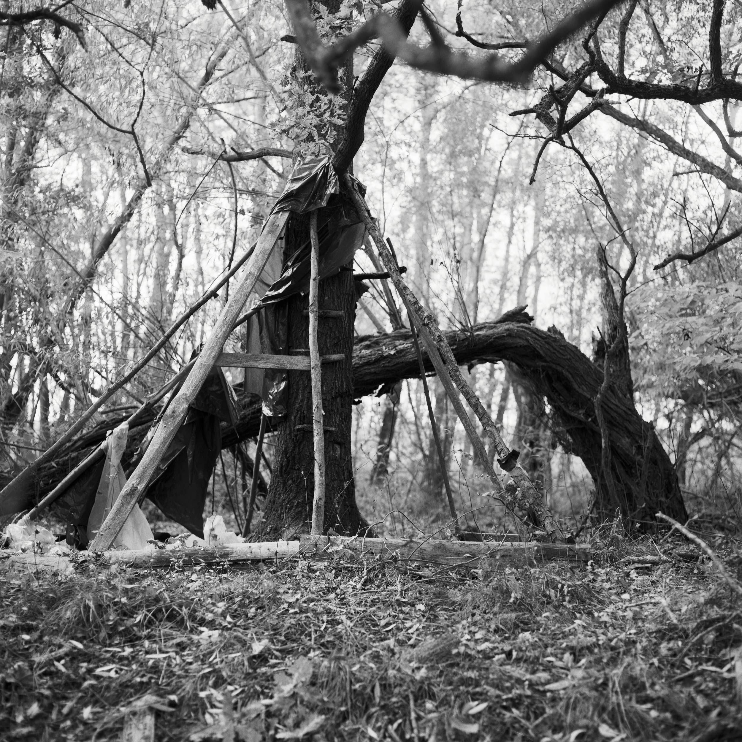 Black and white documentary photography: scenes from everyday life of a small village in the south of Czech Republic.