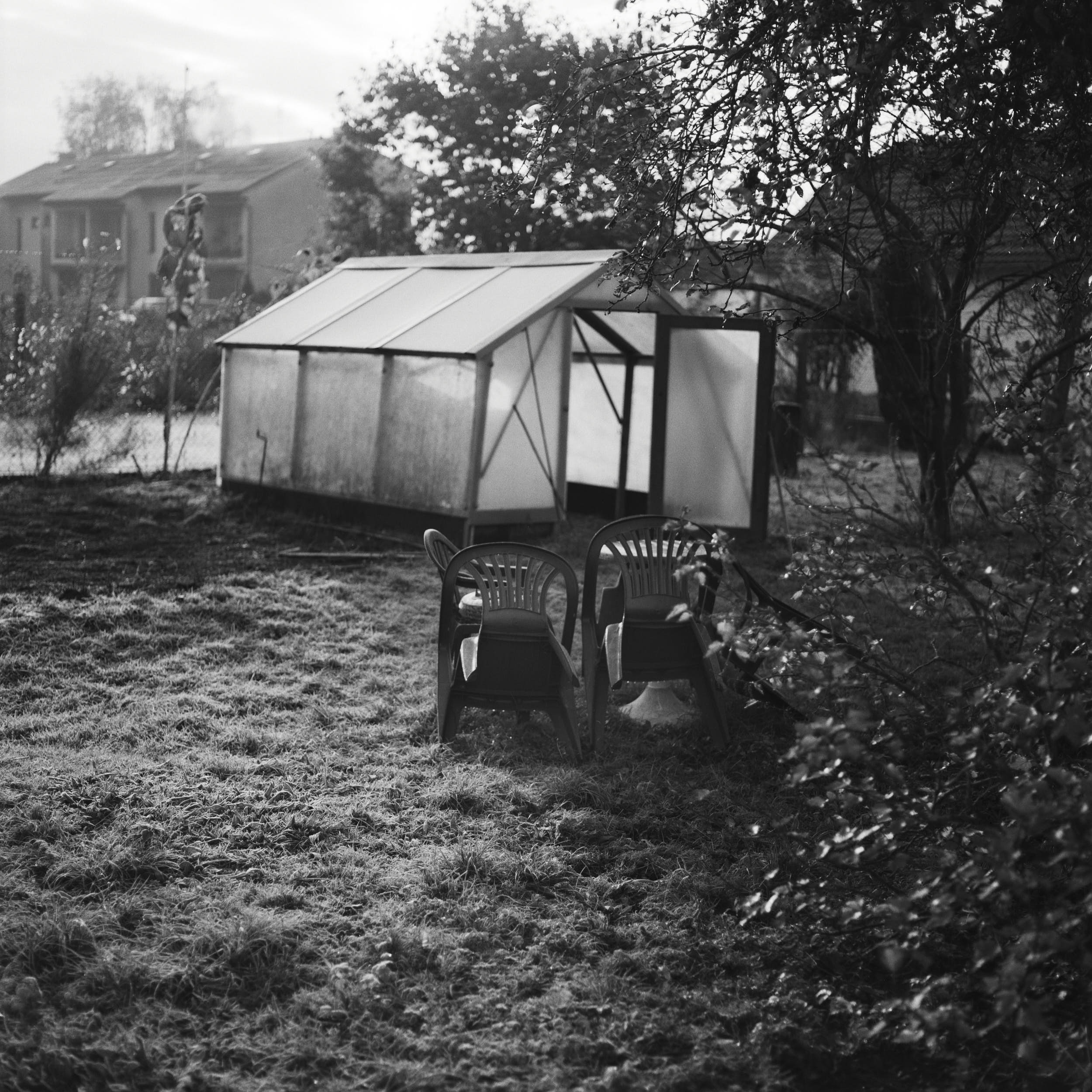 Black and white documentary photography: scenes from everyday life of a small village in the south of Czech Republic.