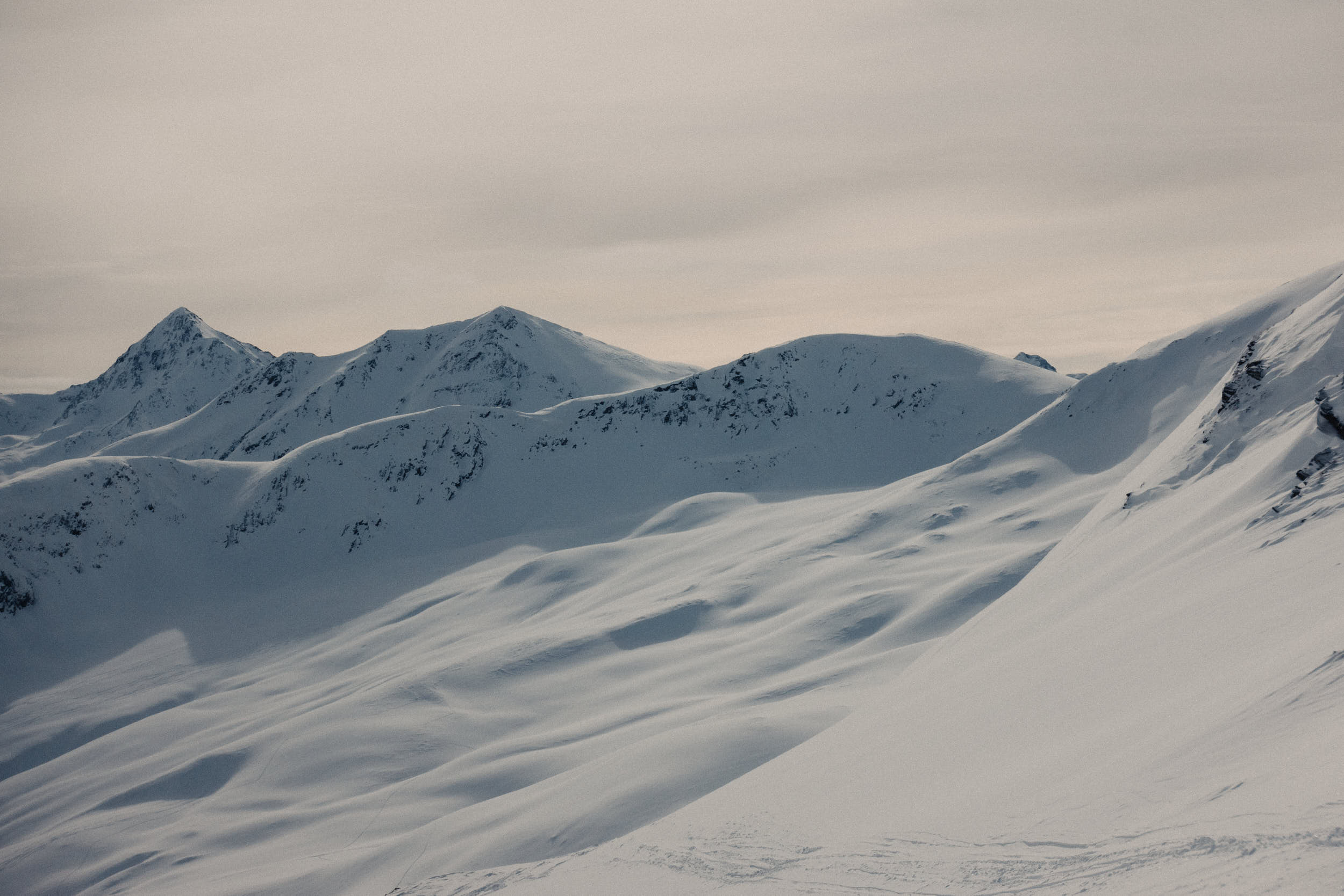 Beautiful landscape travel photography of a mountain with a lot of snow.